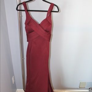Burgundy formal dress